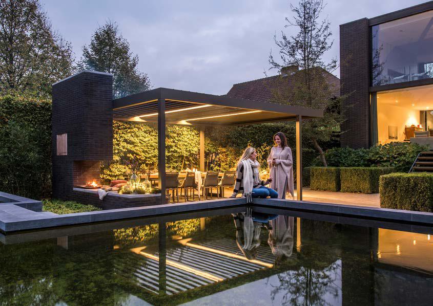 Pergola Renson, intégrer système de chauffage dans sa pergola pour l’hiver